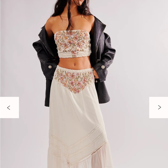 Free people Augusta embroidered skirt, sz M - Picture 1 of 16